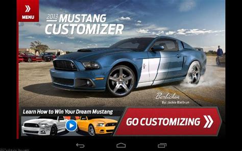 Ford Mustang Customizer App Available For Ipad Iphone And Android