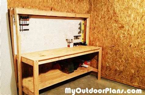 Diy Workbench With Peg Board Myoutdoorplans