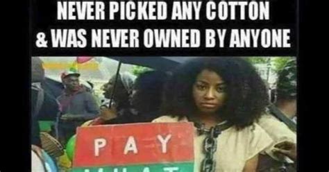 Protester Demands Reparations For Slavery With Idiotic Sign