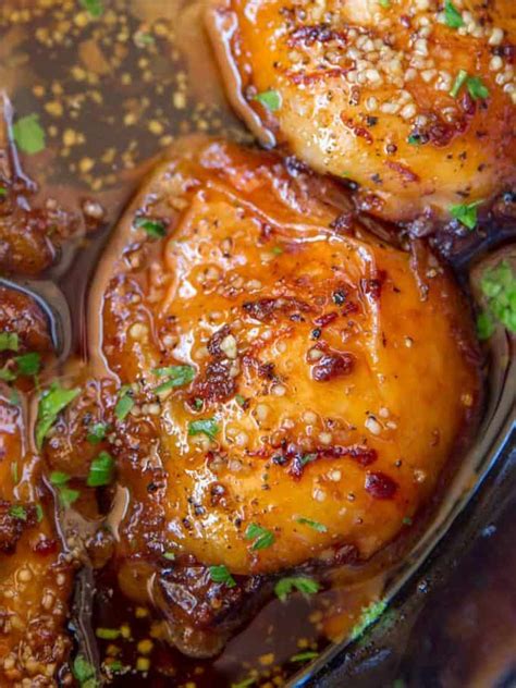 Ingredients:2/3 cup brown sugar, packed3 tablespoons garlic, minced3/4 teaspoon kosher salt1/2 teaspoon black pepper6 chicken breasts, boneless and skinless. Slow Cooker Brown Sugar Garlic Chicken - Dinner, then Dessert