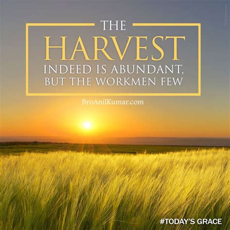 The ‪‎harvest‬ Indeed Is Abundant But The Workmen Few Luke 102