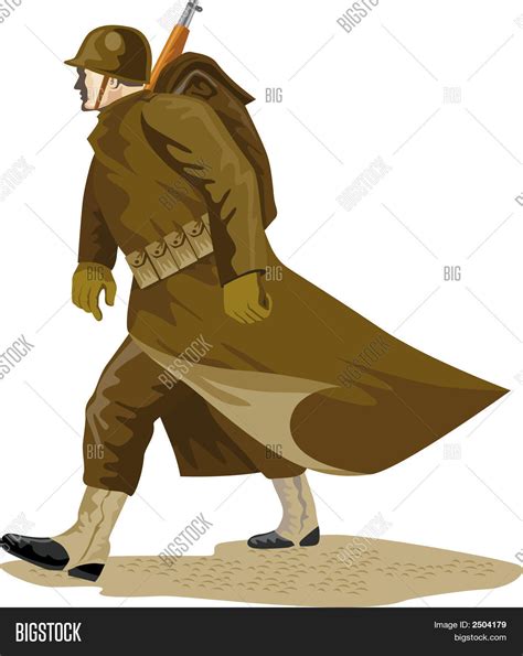 Soldier Marching Full Vector And Photo Free Trial Bigstock