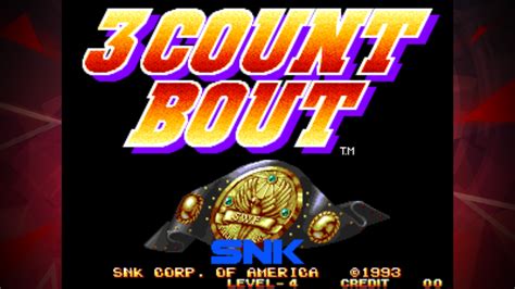 1993 Released Wrestling Game ‘3 Count Bout Aca Neogeo From Snk And