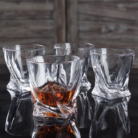 Winston Porter Twist 10 Oz Crystal Whiskey Glass And Reviews Wayfair