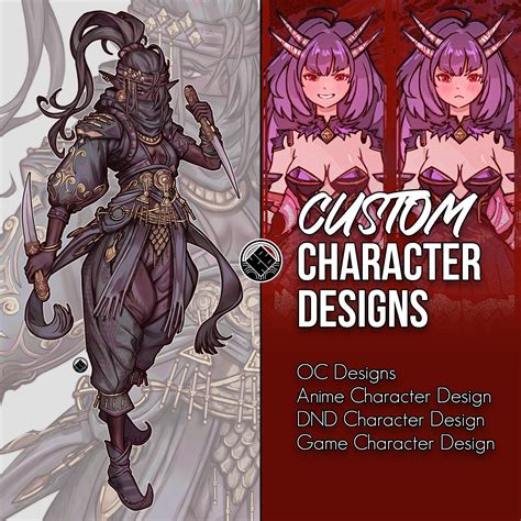 Hoja De Diseño De Personajes Digitales Originales Personalizados Oc Rpg