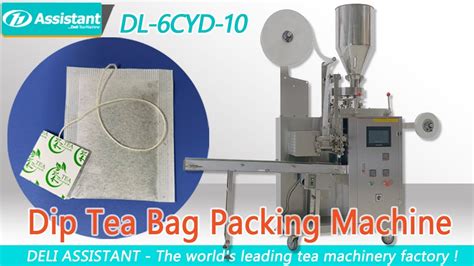 Automatic Square Tea Bag Packing Machine With Label Small Tea Bag