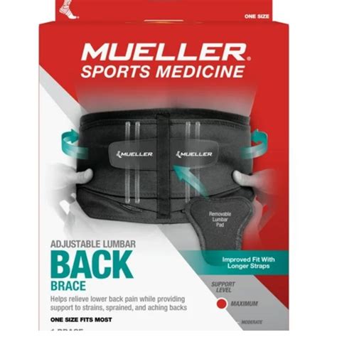 Mueller Other Mueller Adjustable Lumbar Back Brace With Removable