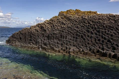 Basalt Rock Formation Staffa Scotland Stock Photo Image Of Rock