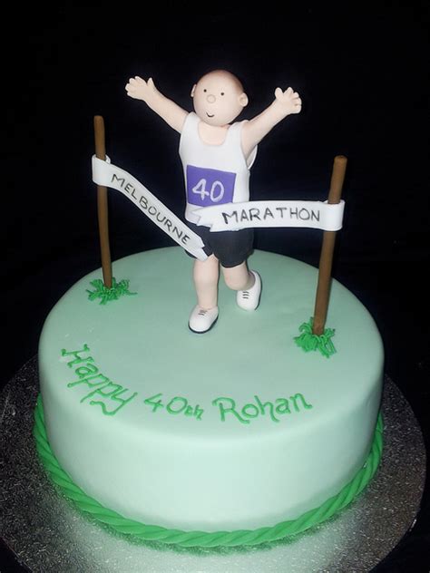 Happy birthday & many many happy returns of the day. Running-themed cakes that take the cake