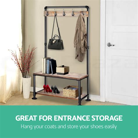 Maybe you would like to learn more about one of these? ARTISS RUSTIC HOOK Coat Shoe Rack Hanger Stand Clothes ...