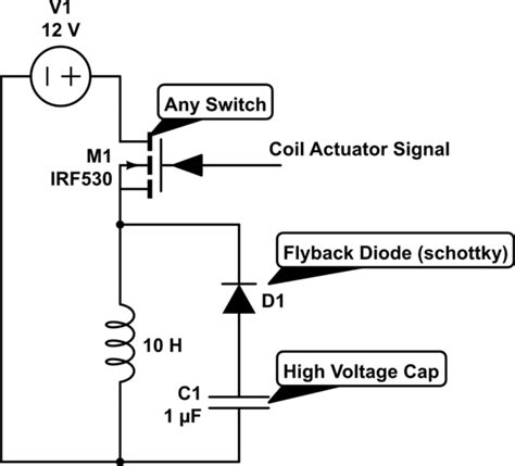 Capacitance Schottkycapacitor As Flyback Snubber Diode