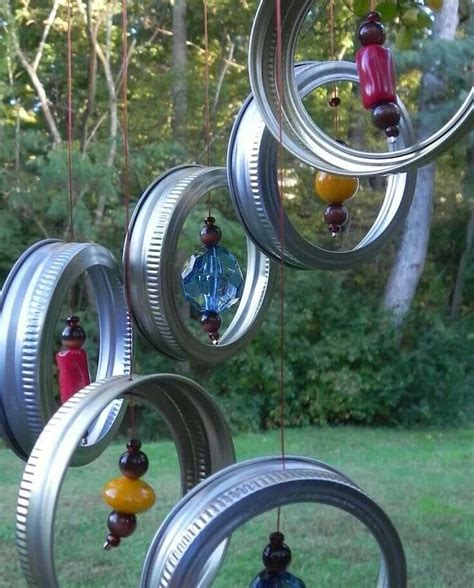 Made With Jar Lids Love This Idea Wind Chimes Diy Wind Chimes