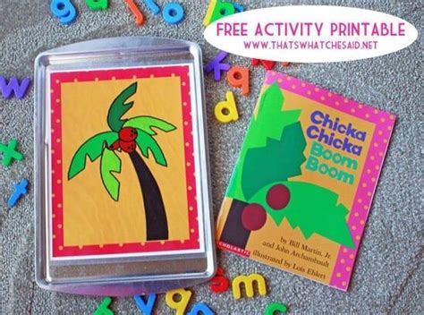 Act Out The Adorable Book Chicka Chicka Boom Boom With This Fun Activity And Free Printable
