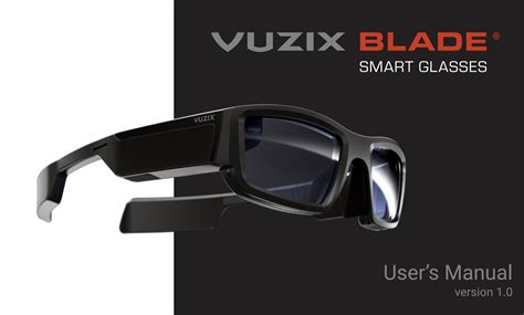 Vuzix Blade User Manual Virtual Reality