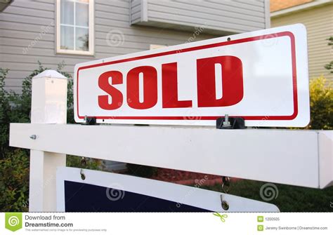 Sold Stock Image Image Of Market Realty Sold Realtor 1200505