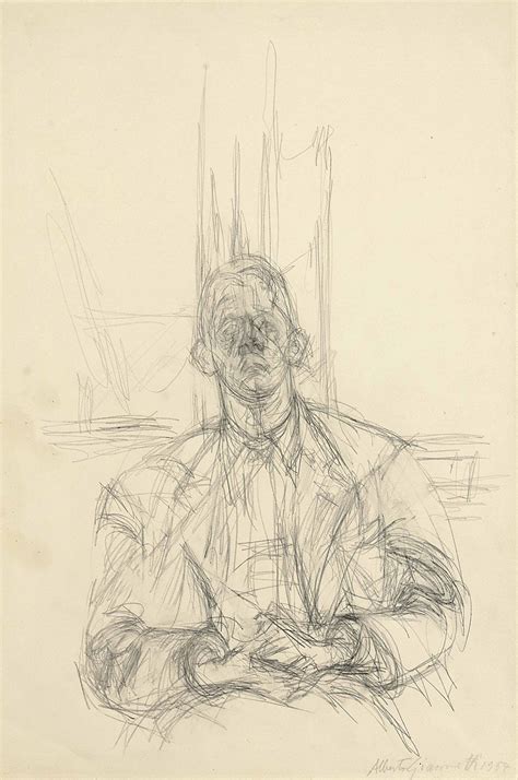 Alberto Giacometti 1901 1966 Portrait De James Lord Christies