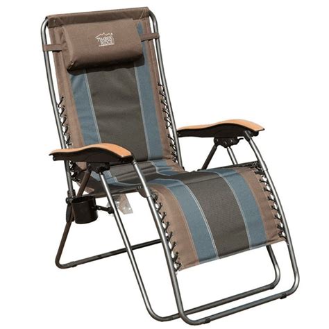 Timber Ridge Zero Gravity Chair Oversized Recliner Padded Folding Patio Lounge Chair 350lbs