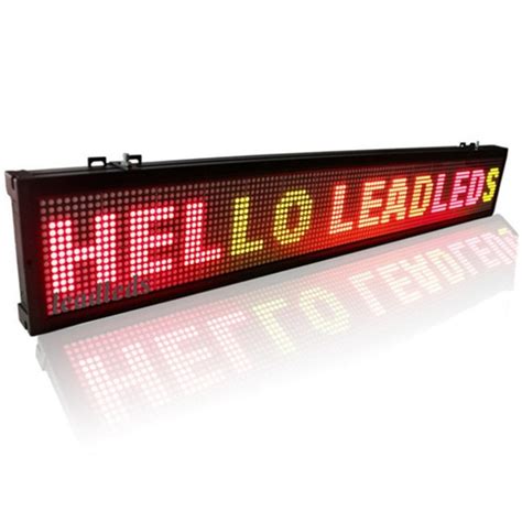 2 Pack 40 6inch 3colors Of Programmable Led Sign With Scrolling