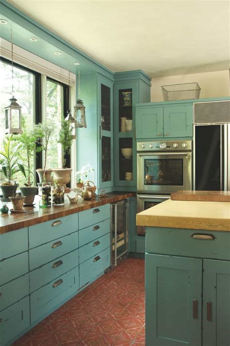 Dekorieren Sie Ihre Küche Mit Farbe Türkis Turquoise Kitchen Cabinets