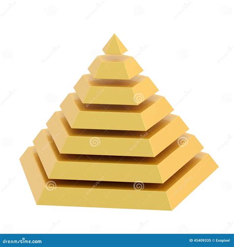 Dividido Em Segmentos A Pirâmide Ilustração Stock Ilustração De