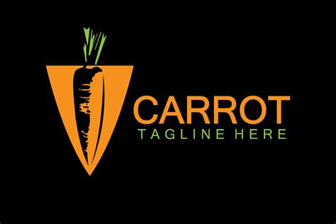 Carrot Logo Vector Design Template Graphic By Kosunar185 · Creative Fabrica