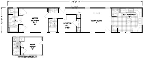 Enjoy browsing our impressive collection of single wide mobile home floor plans. Amazing 14x70 Mobile Home Floor Plan - New Home Plans Design