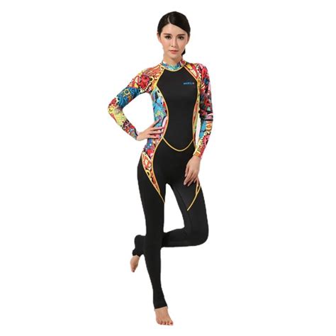 Women 05mm Lycra Fabric Surfing Suit Sunscreen Swimsuit Swimwear One