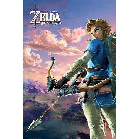Legend Of Zelda Poster Breath Of The Wild Link Mit Bogen X Comics