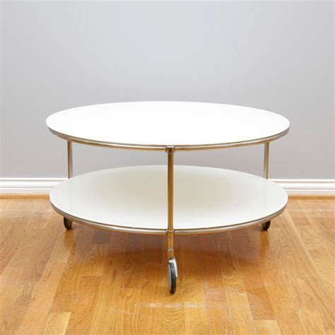 Scandinavian Ikea Modern Round Coffee Table Ebth