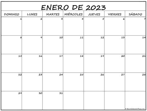 Calendario Para Rellenar Enero 2023 Imagesee