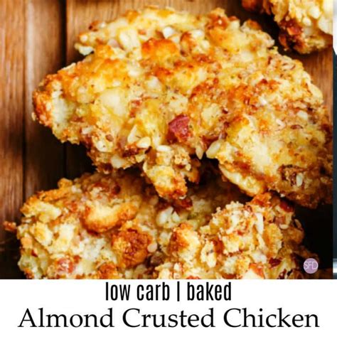 Low Carb Almond Crusted Chicken Almond Crusted Chicken Crusted Chicken Recipes Almond Chicken