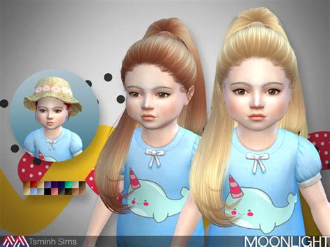 Moonlight Hair 27 Toddler By Tsminhsims At Tsr Sims 4 Updates