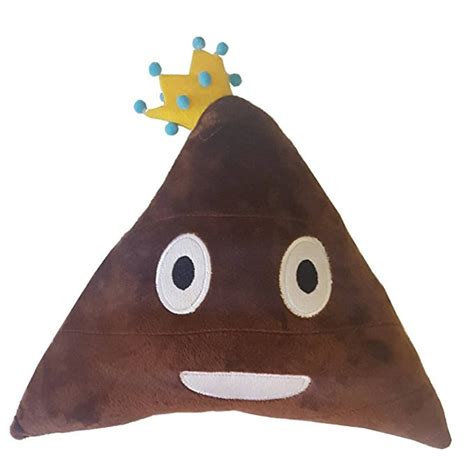 King Poop Emoji Pillow