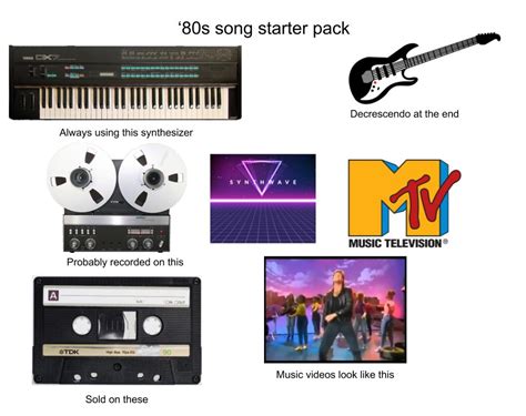 The 80s Song Starter Pack Rstarterpacks