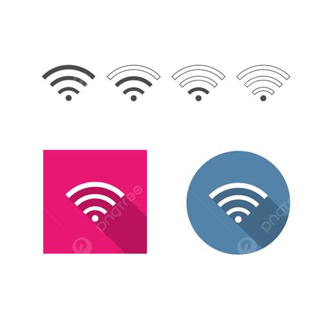 Conjunto De Iconos Inalámbricos Wifi Png Wifi Iconos Inalámbricos