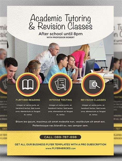 25 Best Academic Flyer Templates And Designs Word Psd Eps