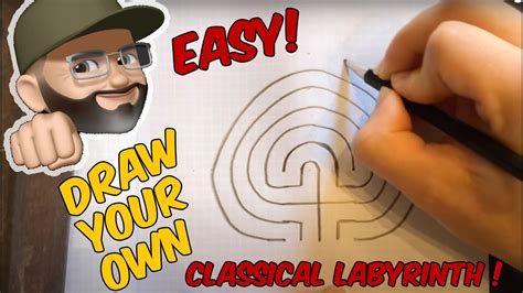 How To Draw A Classical Labyrinth Youtube
