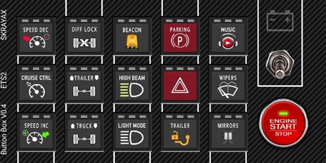 Ets2 Button Box 2 Community Design Sim Dashboard