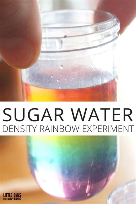 Sugar Water Density Rainbow Science Experiment