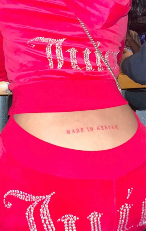 Baddie Tattoo Idea Tramp Stamp Tattoos Red Ink Tattoos Tattoos For