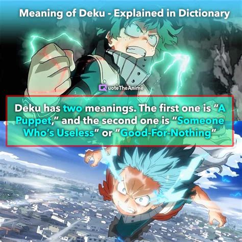 What Does Deku Mean My Hero Academia Explained 2023