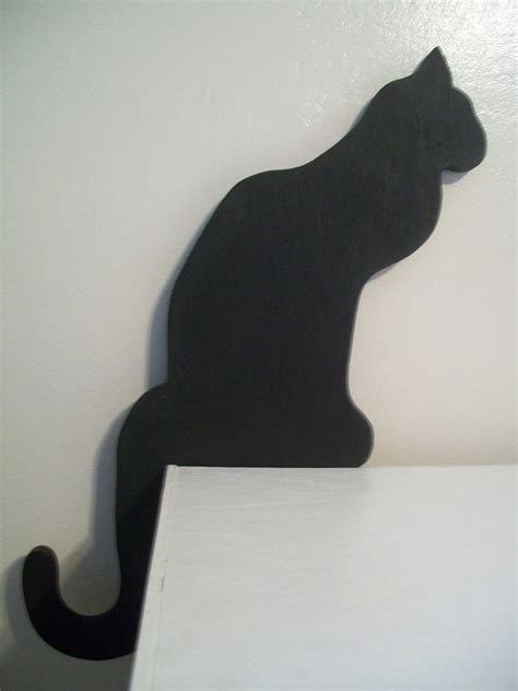 Black Cat Shadow Silhouettes Set Of Two Special Order Only Etsy