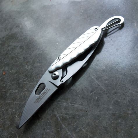 Folding Pocket Knife Mini 2in Silver Stainless Steel Blade
