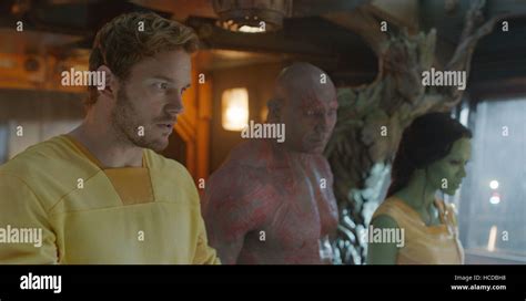 Guardians Of The Galaxy From Left Chris Pratt Dave Bautista Groot