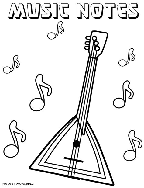 10 interesting music notes coloring pages for your music lover little kids. Music Notes coloring pages | Coloring pages to download and print