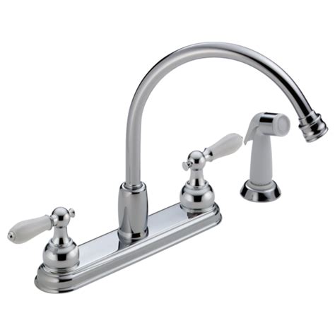 The pictures show these items/parts in this kit: Two Handle Kitchen Faucet 2467-212 | Delta Faucet