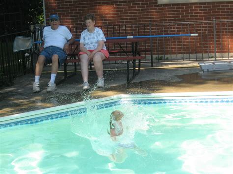 Jam Session Swimming At Great Grandma And Grandpas