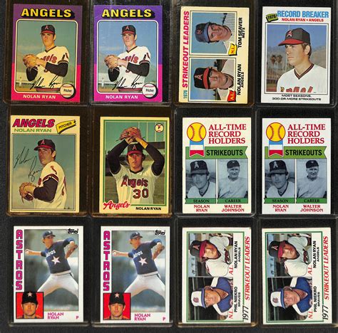 Lot Detail - Lot of (56) Nolan Ryan Cards from 1975-1995 w. (2) 1975 Topps
