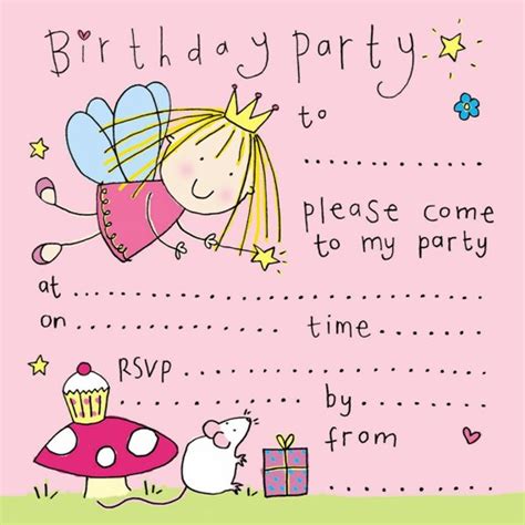 Free Printablefairy Birthday Party Invitation Free Download Cute