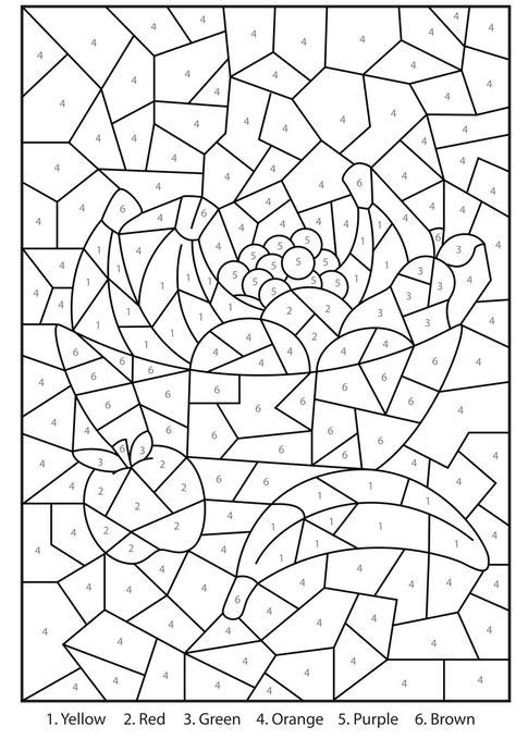 30 Coloring Pages For Numbers Color By Number Printable Coloring